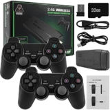 Retro Game Console with Dual Wireless Controllers Plug & Play
