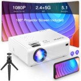XuanPad Native HD 1080P 5G WiFi Bluetooth Projector