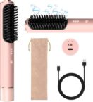 Cordless Hair Straightener Brush Negative Ion Hair Straightener Comb Portable