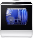 Karlxtom Dishwasher 6 Programs Mini Dishwasher with Touch Control